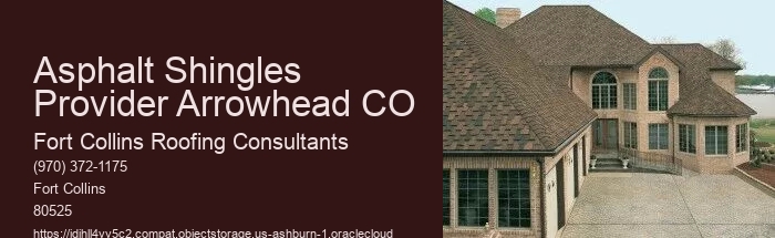 Asphalt Shingles Provider Arrowhead CO