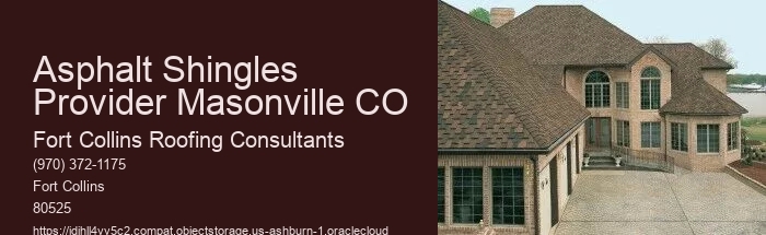 Asphalt Shingles Provider Masonville CO