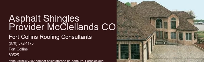 Asphalt Shingles Provider McClellands CO