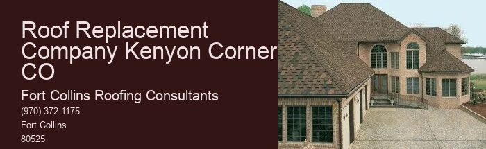 Roof Replacement Company Kenyon Corner CO