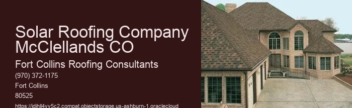 Solar Roofing Company McClellands CO