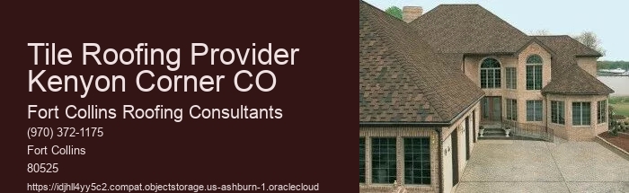 Tile Roofing Provider Kenyon Corner CO